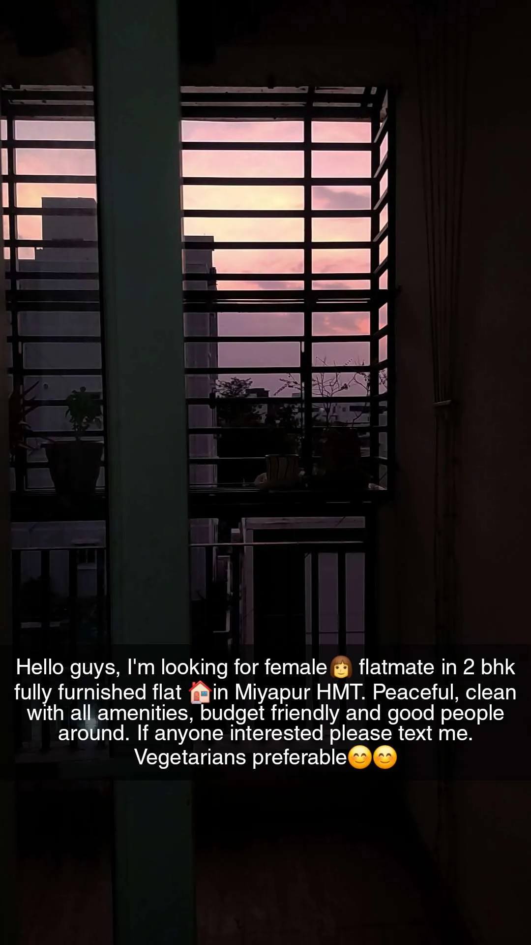 Room for rent in Miyapur HMT Colony